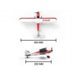 Volantex Sport Cub 500 GYRO 500mm EPP BLEU - Prêt à voler SUR-COMMANDE