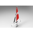 Volantex rc Voilier COMPASS 65CM - Prêt à naviguer