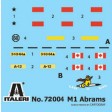 1/72e Italeri Set M1 Abrams