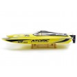 Volantex rc ATOMIC 70cm Brushless Racing Boat Jaune Prêt à naviguer