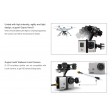 Walkera Nacelle Brushless G-2D METAL avec contrôleur GoPro 3 / iLook camera pour x350 pro/phantom