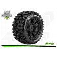 Roues Louise RC X-PIONEER MFT + Jantes noires Hexa 24mm X-MAXX (x2)