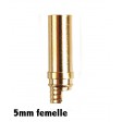 Prise PK/OR 5mm Femelle soudée atelier