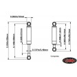 Amortisseurs RC4WD Superlift Superide 80mm Blanc -1/10 Crawlers