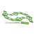3 racing kit de chassis alu Chassis alu vert renforcé pour Axial AX10