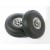 Roues avion caoutchouc moyeu nylon 50mm (paire)