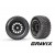 Roues montées collées noir GRAVIX (2) Traxxas XRT