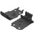 Skid plate - support de pare choc avt et arr (2) Arrma