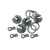 Chape et maintien de ressorts d'amortisseurs Big Bore 1/8e Hobbytech