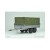 Remorque 2 essieux Cross RC T007 au 1/10 avec bâche pour camions/crawler KIT à peindre