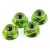 ECROUS NYLSTOP ALU EPAULES 4MM (4) VERT