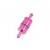 Filtre à carburant anodisé rose Fastrax + 1 collier de serrage blanc