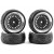 Roues Fastrax Gomme STREET Noir chrome 1/10 4pcs