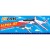 FMS Planeur Jet 470mm Alpha Bleu & Rouge lancé main