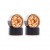 Jantes Beadlocks aluminium anodisées oranges FAST - TRX-4M et SCX24