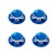 Ecrous de roues borgnes en aluminium 17mm Bleus 1/8e FAST