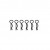 Clips de carrosserie noirs 1/10e FAST (6)