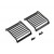 Grilles de phares en aluminium noir (2) TRX-4