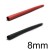 Gaine thermorétractable 8mm livré 50cm noir et 50cm rouge