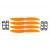 Hélices GEMFAN 5045 / 5x4.5’’ orange sens anti-horaire