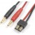 Cordon de charge bananes 4mm vers TRAXXAS silicone 16AWG OR