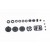Set de pignons de transmission pour GM XXS 4wd 1/24e Electrique RTR