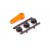 Palonnier simple Aluminium ORANGE + adaptateurs 23/24/25 dents