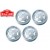 Jeu de 4 jantes Fiat 131 1/10 Rally legends