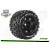 Roues Louise RC MFT-ST-UPHILL Jantes 3.8 noires - Déport +1,27cm Hexagone 17mm Stadium Truck 1/8e