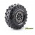 Roues Louise RC CR-ROWDY Jantes 2.2 chromées noires Super Soft Hexa 12mm Crawler 1/10e