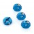 HEXAGONES DE ROUE ALU BLEU 4pcs - BLAST S10