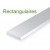 8610-Evergreen 10 Baguettes rectangulaires 355x1,68x2,84mm HO SCALE