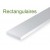 8612-Evergreen 10 Baguettes rectangulaires 355x1,68x3,43mm HO SCALE
