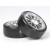 Roue montée, jante métal, pneu drift 24mm offset+2 (paire) – piste 1/10ème