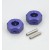 Hexagones de roues alu bleu (2pcs/DBX/DST)