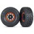 Roues TRAXXAS Unlimited Desert Racer noires orange (paire)