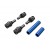 Arbres de transmission centraux acier et aluminium 6061-T6 (anodisé bleu) 