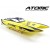 Volantex rc ATOMIC 70cm Brushless Racing Boat Jaune Prêt à naviguer