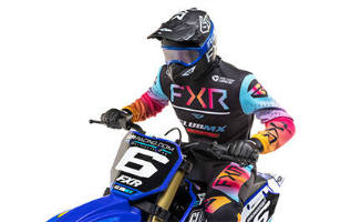 Losi 1/4 Promoto-MX Motorcycle RTR bleu Sans accu, chargeur