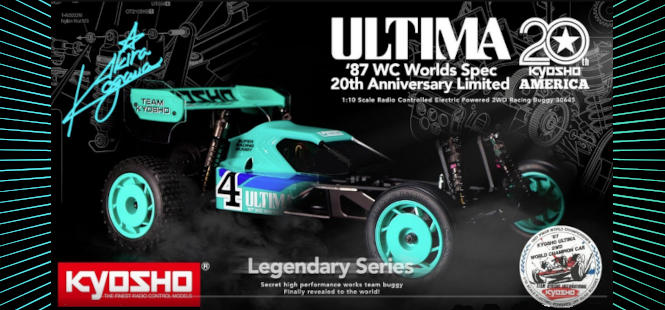 Kyosho ULTIMA 87 Worlds Spec 2wd Edition 20e anniversaire 1/10e Kit à monter