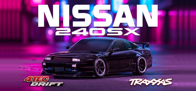 Nouvelle Traxxas 4-TEC DRIFT Nissan 240 1/10E